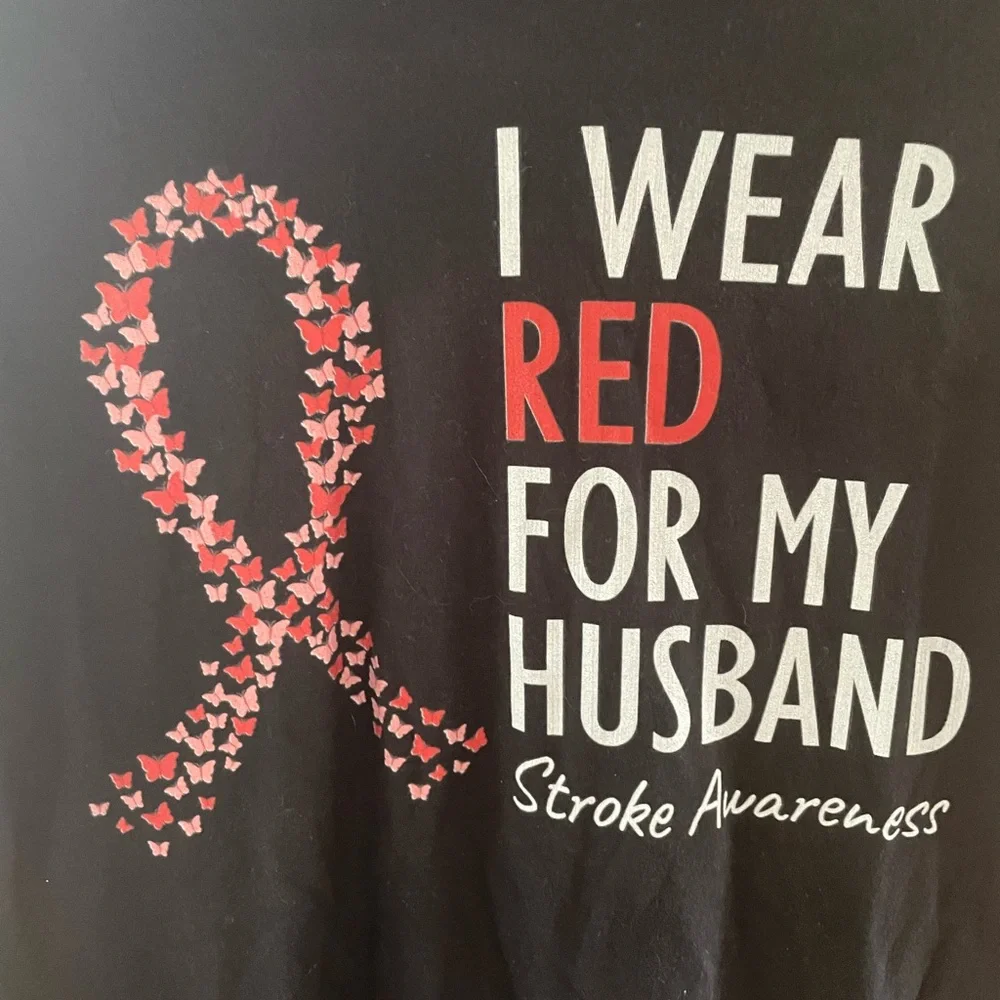Stroke Awareness Support Shirt 🎗️❤️🖤 - Picture 6 of 11